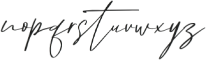 Broken Signature Regular otf (400) Font LOWERCASE