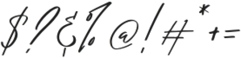 Broken Signature Regular ttf (400) Font OTHER CHARS