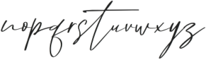 Broken Signature Regular ttf (400) Font LOWERCASE