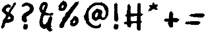 Broken System otf (400) Font OTHER CHARS