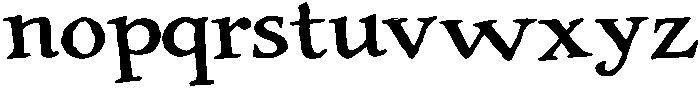 Broken rudder otf (400) Font LOWERCASE