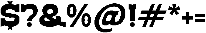 Brokense Cowboy otf (400) Font OTHER CHARS