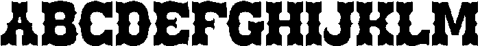 Brokense Cowboy otf (400) Font UPPERCASE
