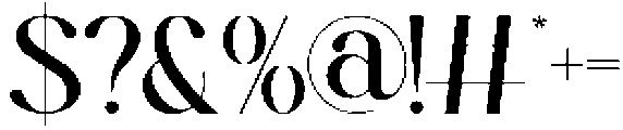 Brokes Regular otf (400) Font OTHER CHARS