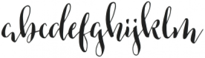 Brokkie Script otf (400) Font LOWERCASE