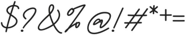 Bromest Signature Regular otf (400) Font OTHER CHARS