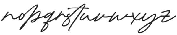 Bromest Signature Regular otf (400) Font LOWERCASE