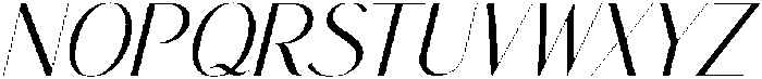 Bromlis Italic otf (400) Font UPPERCASE