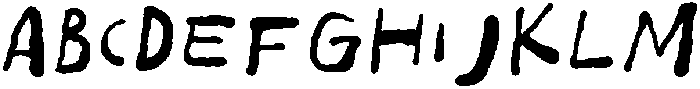 Bromos Regular otf (400) Font UPPERCASE