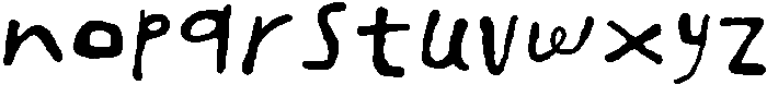 Bromos Regular otf (400) Font LOWERCASE