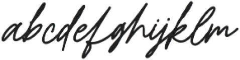 Bromrose Sands Signature otf (400) Font LOWERCASE