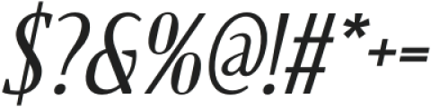Brones Italic otf (400) Font OTHER CHARS