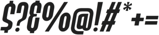 Bronex ExtraBold Italic otf (700) Font OTHER CHARS