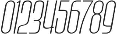 Bronex ExtraLight Italic otf (200) Font OTHER CHARS