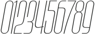 Bronex Thin Italic Expanded otf (100) Font OTHER CHARS