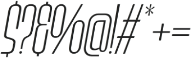 Bronex UltraLight Italic Expanded otf (300) Font OTHER CHARS