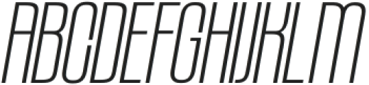 Bronex UltraLight Italic otf (300) Font UPPERCASE