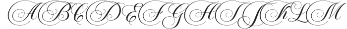 BronghamScript otf (400) Font UPPERCASE