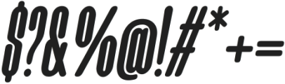 Bronkey Italic otf (400) Font OTHER CHARS