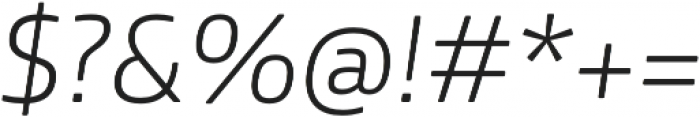 Bronkoh ExtraLight Italic otf (200) Font OTHER CHARS