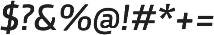 Bronkoh SemiBold Italic otf (600) Font OTHER CHARS