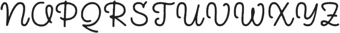 Bronn Rust Script Plain ttf (400) Font UPPERCASE