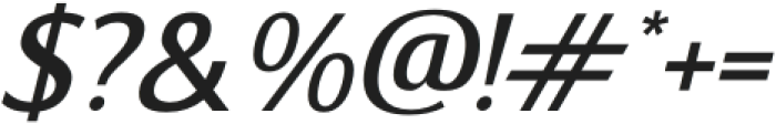 Bronten Bold Italic otf (700) Font OTHER CHARS