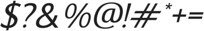 Bronten Italic otf (400) Font OTHER CHARS