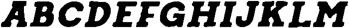 Bronze State Italic otf (400) Font UPPERCASE
