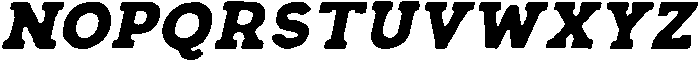 Bronze State Italic otf (400) Font UPPERCASE