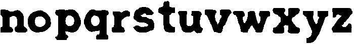 Bronze State Regular otf (400) Font LOWERCASE
