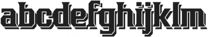 Bronzier Shadow otf (400) Font LOWERCASE