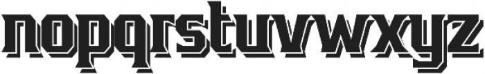 Bronzier Shadow otf (400) Font LOWERCASE
