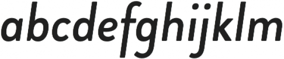 Brooklyn Heritage Sans Cn Regular Italic otf (400) Font LOWERCASE