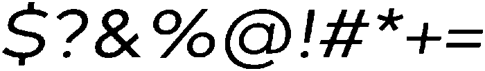 Brooklyn Italic otf (400) Font OTHER CHARS