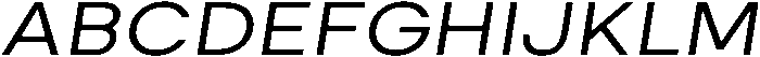 Brooklyn Italic otf (400) Font UPPERCASE