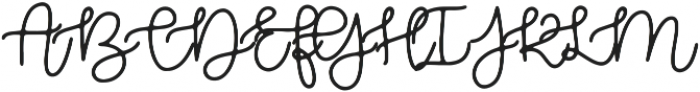 Brooklyn Script otf (400) Font UPPERCASE