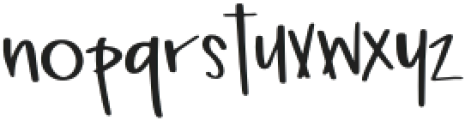 Broomsticks Sans Regular otf (400) Font LOWERCASE