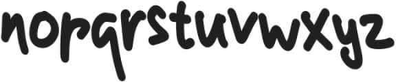 Brooshes Regular otf (400) Font LOWERCASE