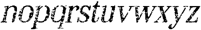 Broquet Stamp Italic otf (400) Font LOWERCASE
