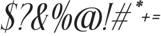 Brosena Italic otf (400) Font OTHER CHARS