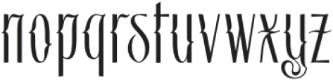 Brossaky Regular otf (400) Font LOWERCASE