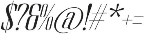 Broswick Italic otf (400) Font OTHER CHARS