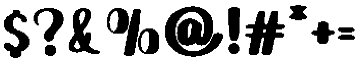 Brother Happyland Regular otf (400) Font OTHER CHARS