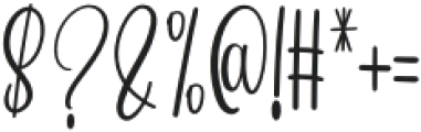 Brother Signature Regular otf (400) Font OTHER CHARS