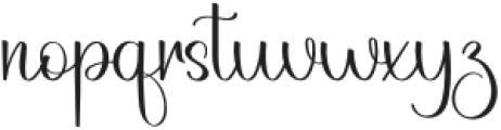 Brother Signature Regular otf (400) Font LOWERCASE
