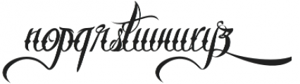 Brother Tattoo otf (400) Font LOWERCASE