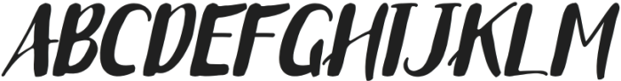 Brothera Italic otf (400) Font UPPERCASE