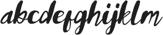 Brothera Italic otf (400) Font LOWERCASE