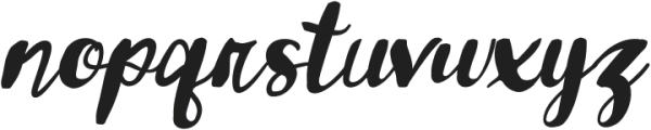 Brothera Italic otf (400) Font LOWERCASE